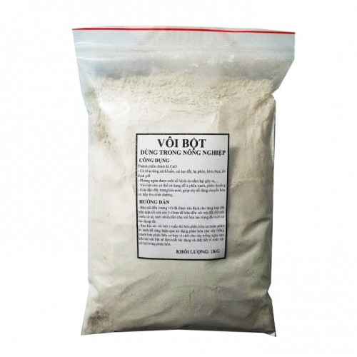 Vôi bột sát khuẩn và cải tạo đất - Túi 1kg