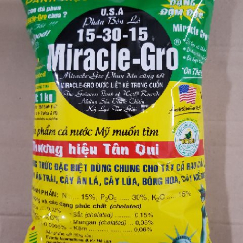 Phân bón lá Miracle-Gro 15-30-15 - Gói 1kg