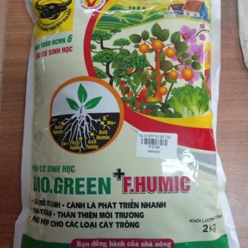 Phân bón hữu cơ Đầu Trâu HCMK 6 Bio.Green + F.Humic