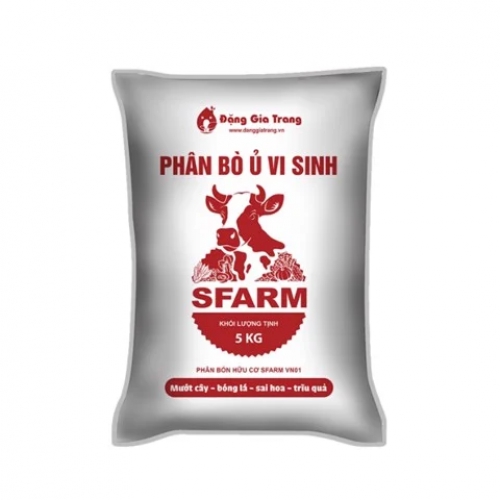 Phân bò ủ vi sinh Sfarm đã qua xử lý - 5kg