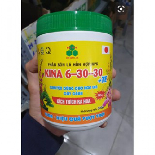 Phân bón lá NPK Kina 6-30-30 + TE kích thích ra hoa - 500g