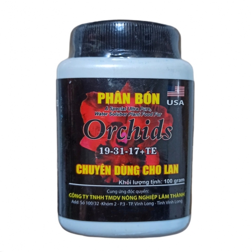 Phân bón lá Orchid 19-31-17 chuyên dùng cho lan - 100g