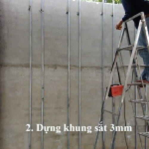 Các bước tiến hành thi công vườn tường