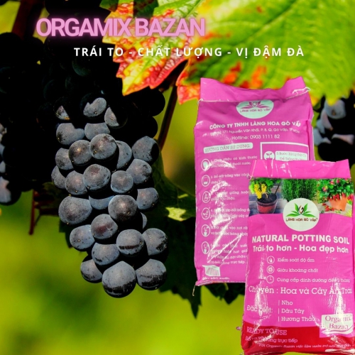 Đất sạch Orgamix Bazan chuyên trồng hoa và cây ăn trái - 20dm3