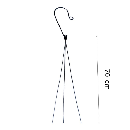 Móc treo chậu hoa - chậu trồng lan bằng kẽm - 70cm