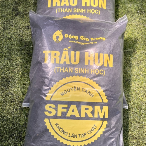 Giá thể trấu hun nguyên cánh Sfarm - Túi 20dm3