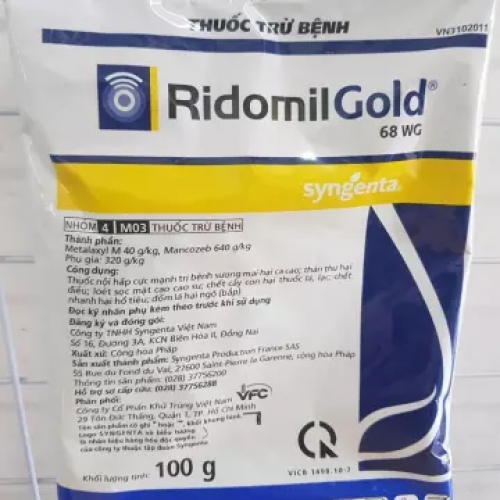 Thuốc trừ bệnh cây trồng Ridomil Gold 68WG