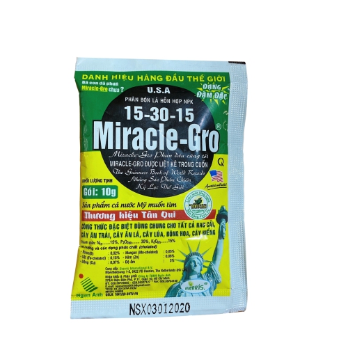 Phân bón lá Miracle-Gro 15-30-15 - Gói 10g
