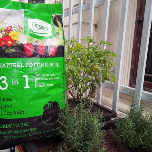 Đất trồng rau Orgamix 3 in 1 trồng rau, hoa và cây kiểng - Túi 1.5kg