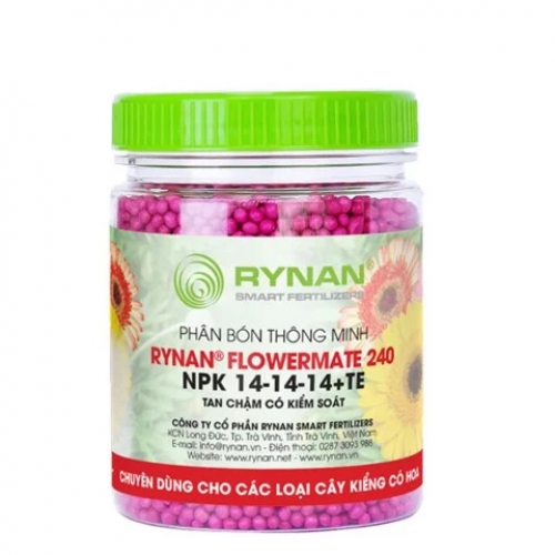 Phân tan chậm có kiểm soát Rynan FM 240 (14-14-14) - Lọ 150gram