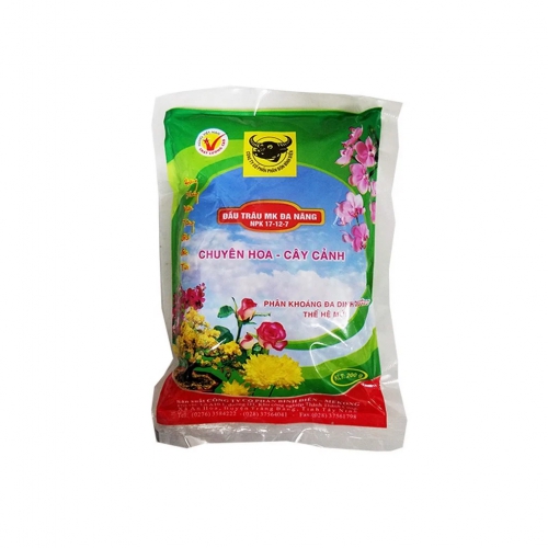 Phân bón đầu trâu MK đa năng 17-12-7 dùng cho hoa kiểng - 200gram