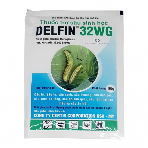 Thuốc trừ sâu sinh học Mỹ Delfin 32WG - Gói 50g