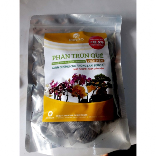 Phân bón trùn quế viên nén Minro