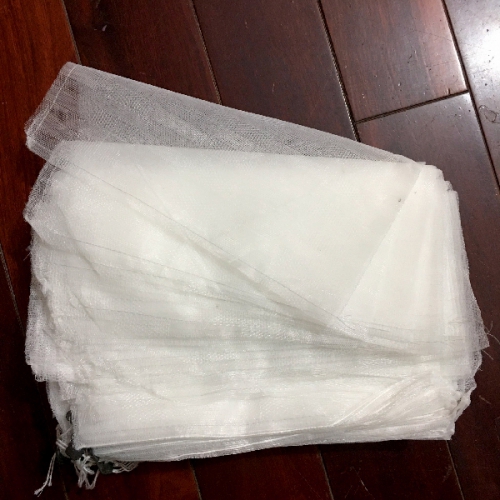 Bao lưới mùng caro túi rút - 16x18cm