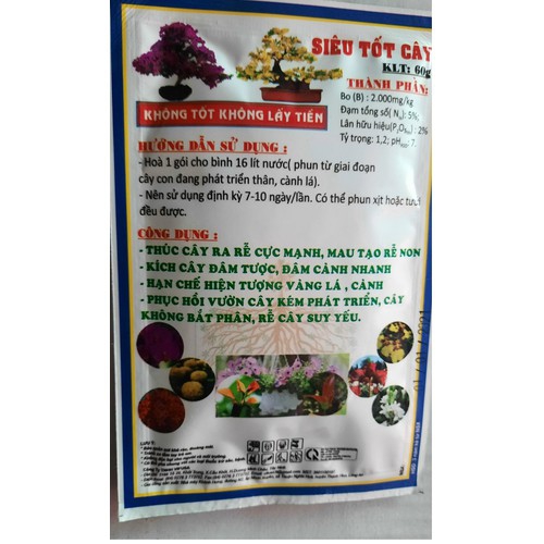 Phân bón thủy phân cá biển Vif-Sup Bo 0.2 - Gói 60g