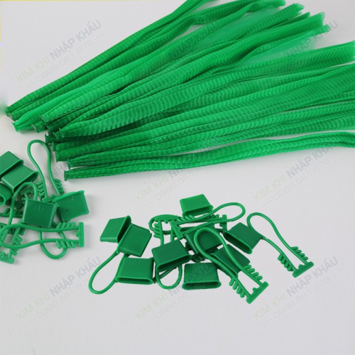Bộ khóa rút nhựa lưới xanh - 1kg