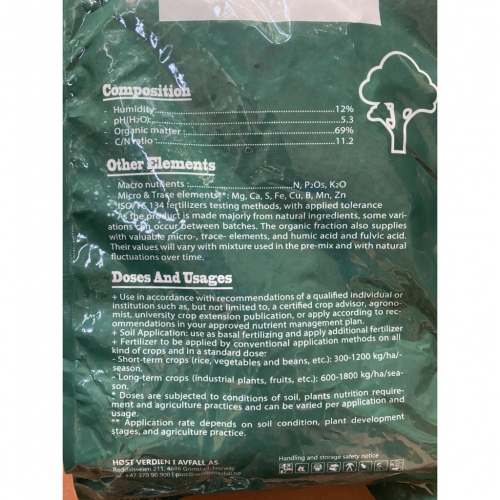 Phân đạm cá hồi Nauy Savia - Jord - 25kg