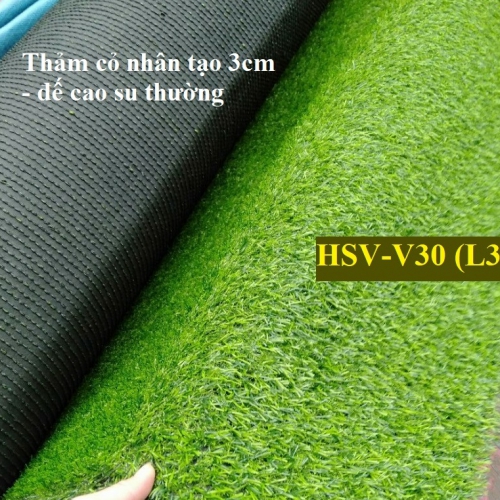 Thảm Cỏ 3 cm đế cao su thường
