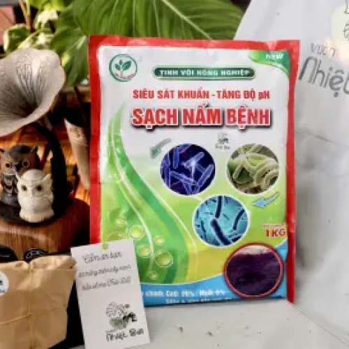 Tinh vôi sát khuẩn và cải tạo cho đất trồng Hưng Phát Điền - Gói 1kg