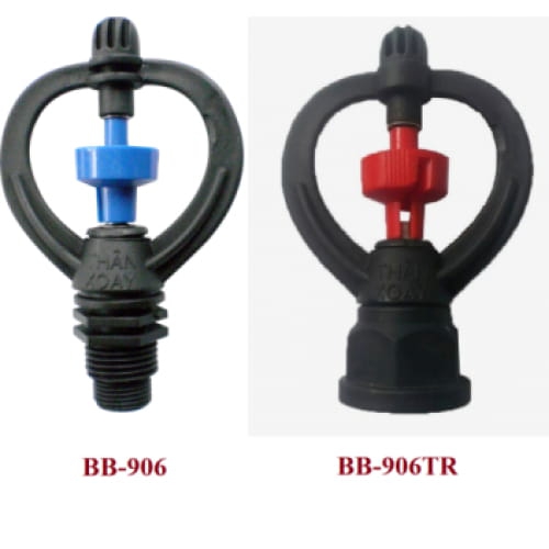 Béc nước 2 tia thân xoay