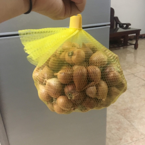 Túi lưới đựng trái cây và hoa L200 1kg - Màu vàng 32cm