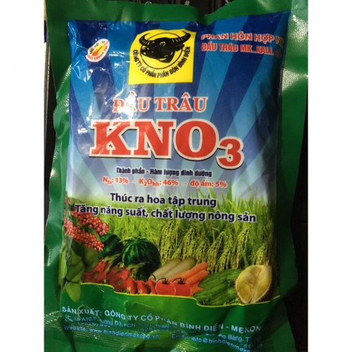 Phân bón KNO3 Đầu Trâu 13-0-46 - 1kg