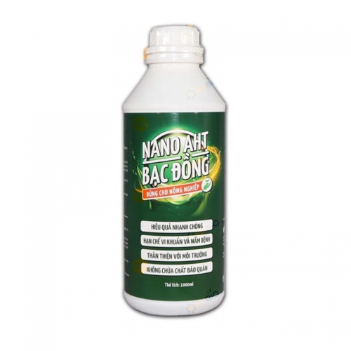 Phân bón Nano Bạc Đồng AHT hạn chế vi khuẩn và nấm bệnh - 1 lít