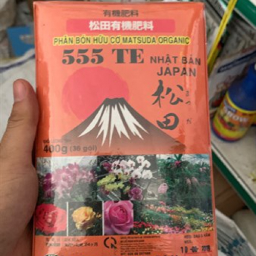 Phân bón hữu cơ dạng túi Matsuda Organic 555 + TE