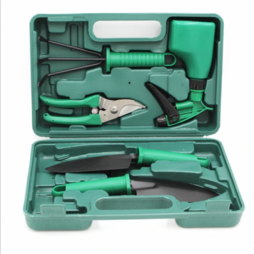 Hộp dụng cụ làm vườn nhỏ 5 món (xanh) HM214