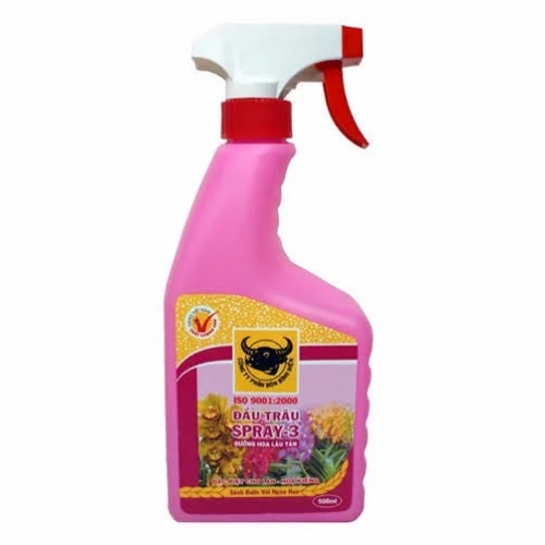 Phân bón lá Đầu Trâu dưỡng hoa lâu tàn SPRAY 3 - 500ml