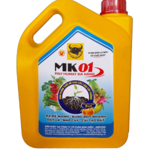 Phân bón Đầu Trâu Poly Humat đa năng MK01 - Can 5 lít