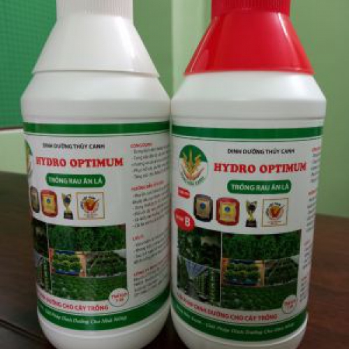 Dung dịch thủy canh rau ăn lá Hydro Optimum - Cặp 2 chai 1 lít