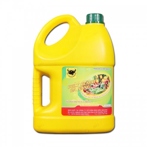Phân bón Đầu Trâu Poly Humate đa năng - Can 5 lít