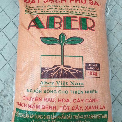 Đất sạch phù sa Aber - Bao 10kg