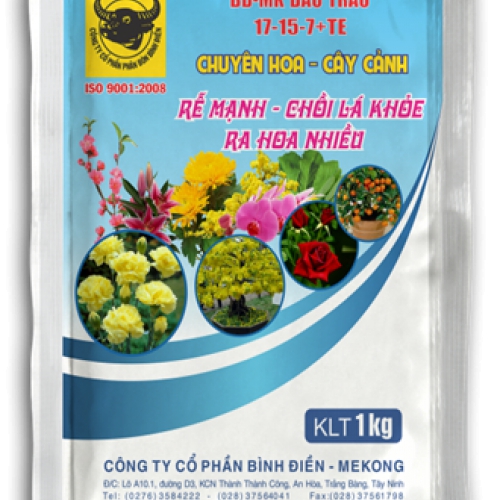 Phân bón BĐ-MK Đầu Trâu NPK 17-15-7 + TE