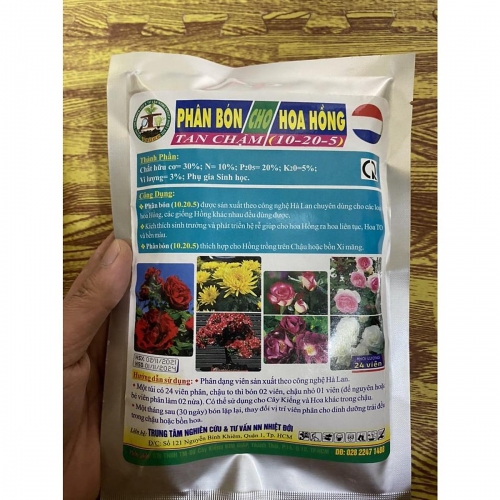 Phân bón tan chậm cho hoa hồng 10-20-5