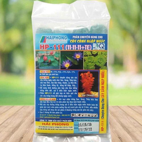 Phân bón chuyên dùng cho cây cảnh ngập nước HP-111 (11-11-11 + TE)
