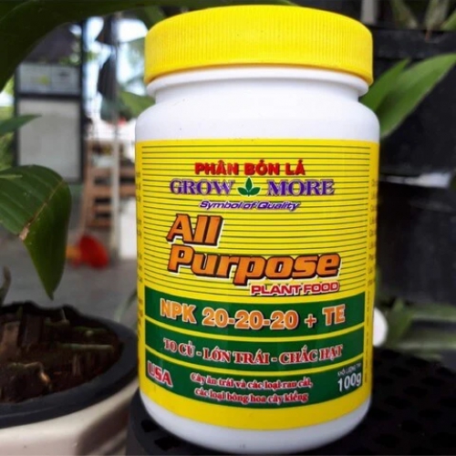 Phân bón lá Growmore All Purpose 20-20-20 + TE - 100g