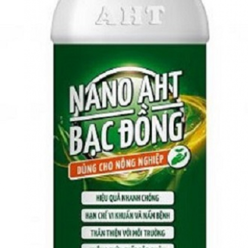 Phân bón Nano Bạc Đồng AHT hạn chế vi khuẩn và nấm bệnh - 500ml
