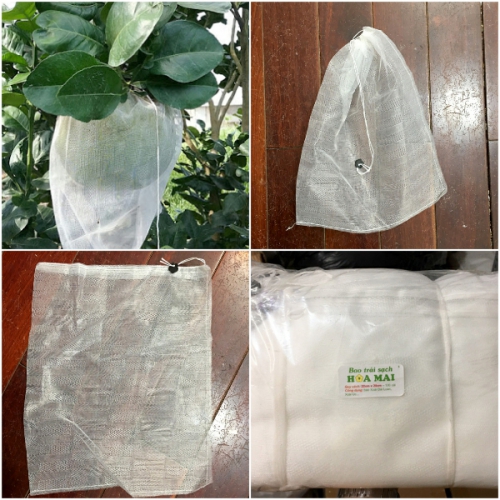 Bao lưới mùng caro túi rút - 30x35cm