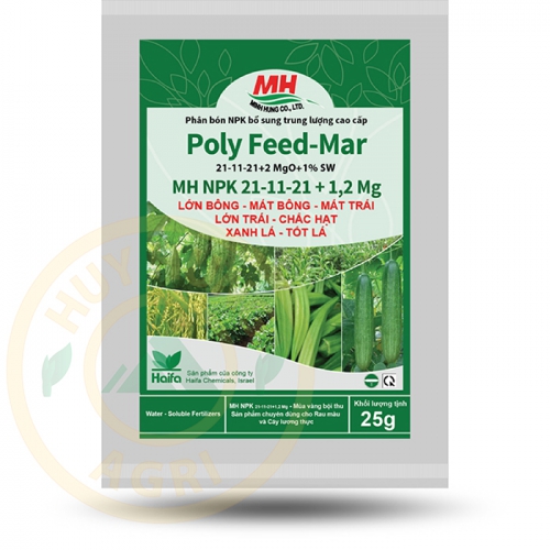 Phân bón lá Haifa Poly-Feed MAR 21-11-21 + 1.2Mg - 25g