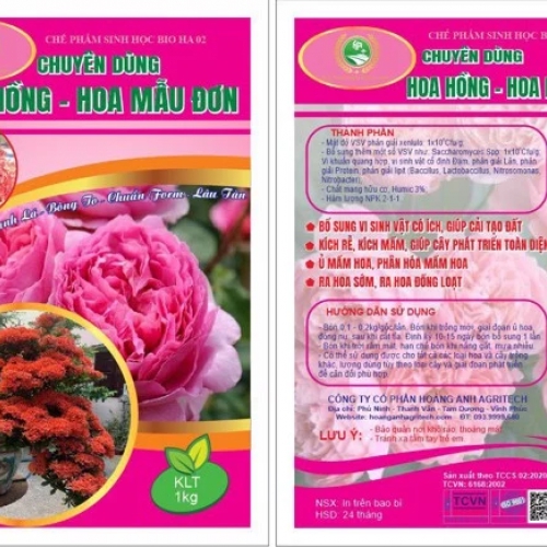 Chế phẩm sinh học chuyên dùng cho hoa hồng - hoa mẫu đơn