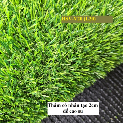 Thảm Cỏ 2 cm - đế cao su 