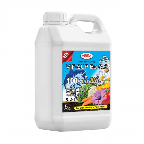 Phân bón thủy phân cá biển Vif-Sup Bo 0.2 - Can 5 lít