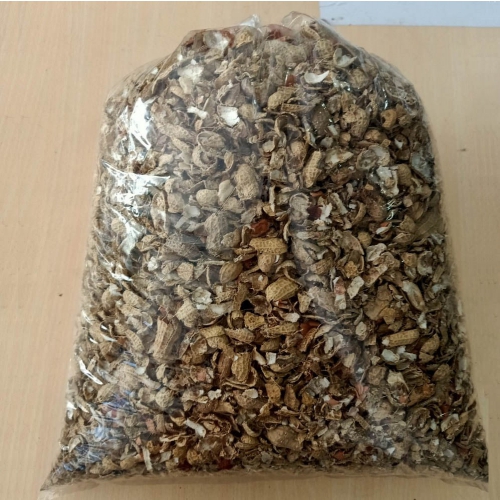 Giá thể vỏ đậu phộng trồng lan - Túi 1kg